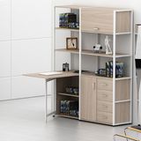 Home Office Furniture Book Shelf with Foldable Desk on Sale for Store Display
