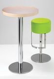 Round Stainless Steel Bar Table