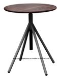 Industrial Metal Restaurant Wooden Vintage Swivel Gray Dining Table