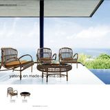 Cheap Patio Synthetic Rrattan Furniture Sofa Set for Hotel or Coffee Bar 2+1+1 (YT658)