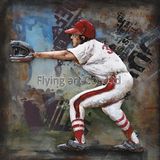 3D Metal Wall Decor for a Man Palying Soccer