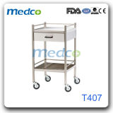Stainless Steel Hospital Nursing Trolley for Medical Instrument