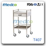 Stainless Steel Hospital Nursing Trolley for Medical Instrument