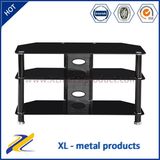 2016 Modern Design Black Metal Glass LCD TV Stand