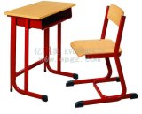 New Design School Furniture Fixed Single Desk & Chair