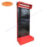 Durable Metal Floor Standing Display Garden Industrial Tool Rack with LED Lights