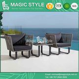 Outdoor Wicker Sofa Set with Cushion Garden Rattan 2-Seat Sofa Patio 3-Seat Sofa Rattan Weaving Lounge Hotel Project Furniture Coffee Wicker Sofa