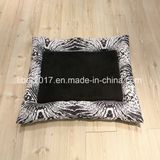Zebra Pattern Rectangle Pet Mattress Dog Mat Flooring Bed