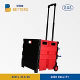 Automobile Trunk Pull Rod Vehicle Trolley Cart Red
