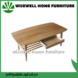 Solid Oak Wood Living Room Coffee Table with Drawer (W-T-857)