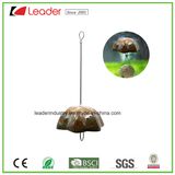 Hand Painted Ceramic Birdfeeder Figurines for Tree Decoration and Garden Ornaments