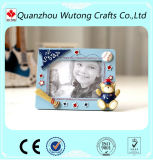 New Design Hand Made Resin Photo Frame with Bear Figure for Decoration