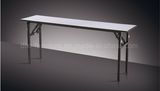 Plywood Top Metal Base Folding Rectangular Table Long Table