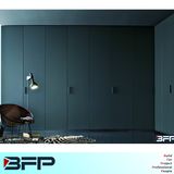 Elegant Grey Door Bedroom Set Wardrobe Cabinet