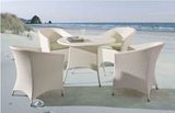 Outdoor Leisure Plastic Rattan Alu Table with Chair