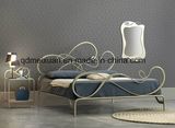American Country Iron Bed Pure Iron Frame Double European Wrought Iron Bed (M-X3574)