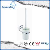 Wall-Mounted Brass Toilet Brush Holder, Chrome (AA6617)