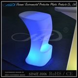 Cheep Plastic Illuminated RGB LED Round Table LED Bar Furniture