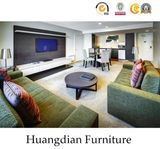 Customized Walnut Veneer Hotel Bedroom Furniture (HD852)