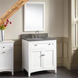 Fed-347A Solid Wood Modern White Bathroom Vanity Solid Wood Bath Cabinet