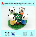 Home Decoration Panda Mahjong Resin Souvenir Figurine