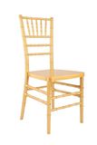 Durable Gold Resin Chiavari Chair with Fabric Cushion