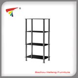 Modern 4-Tire Metal Corner Coffee Table (C39)