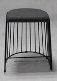 Metal Restaurant Stackable Wire Dining Black Gray Counter Bar Stools
