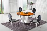 Round MDF Stainless Steel Dining Table, Customized Dining Table T-116