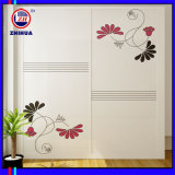 Flower Design Sliding Door Wardrobe (Zh076)