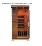 Solid Wood Sauna Room Dry Steam Sauna for 1 People