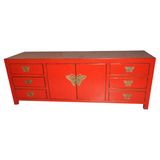 Antique Furniture Chinese Red TV Cabinet TV251