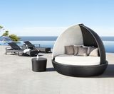 Sail Bed Rattan Sun Loungers