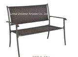 Kd Steel Loveseat Rattan Chair