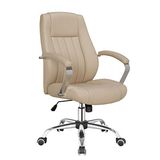 Medium Back Soft Padded Adjustable Lift Office Leather Chair (FS-8815M)