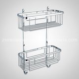 Bathroom Wall Corner Mounted Stainless Steel Shower Shelf (CJ003)