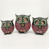 2017 New Wholesale Multicolor Polyresin Owl Shape Sculpture