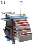 Hospital Furniture Emergency Trolley with CE