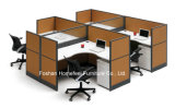 Simple Custom Office Workstation with Fabric Furnishing Panel (HF-BSP010)