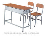 Metal Modern School Classroom Desks/Chairs for 2 Seats (BL-K036)