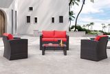 Patio Wicker Garden Idaho Lounge Home Hotel Office Outdoor Sofa Set (J662)