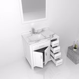 Solid Wood 18 Inch Deep Bathroom Vanity