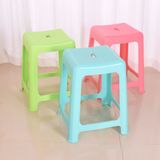 Comfortable Abrasive Surface Square Home Furniture General Use High Plastic Stool