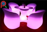 Colored Plastic LED Light Illuminated LED Chair
