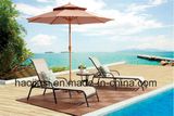 Outdoor /Rattan / Garden / Patio / Hotel Furniture Texilene Cloth Lounge Chair & Side Table Set (HS 2018CL &HS 6050ET)