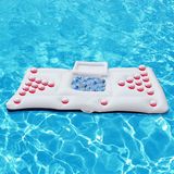 170cm 67inch 28 Cup Hole Inflatable Beer Pong Table Pool Float New Summer Water Party Fun Air Mattress Ice Bucket Hot