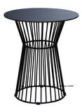 Morden Industrial Dining Metal Wire Steel Top Table