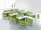 Modern L Shape Wooden Office Table Workstation Partition (SZ-WST758)
