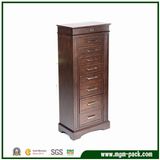 Simple Square Wooden Jewelry Cabinet