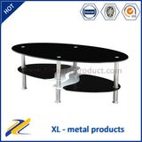 Oval Glass Top Center Table/Coffee Table